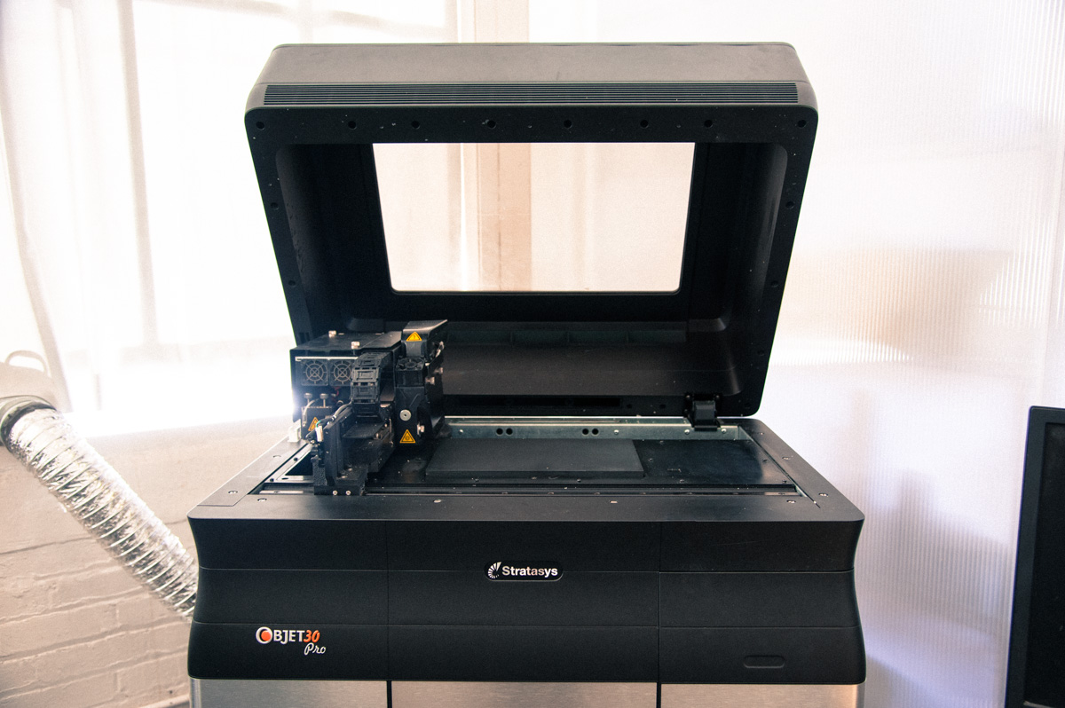 Stratasys Objet 30 3D printer owned by Moddler, a top 3D printing vendor in the Bay Area