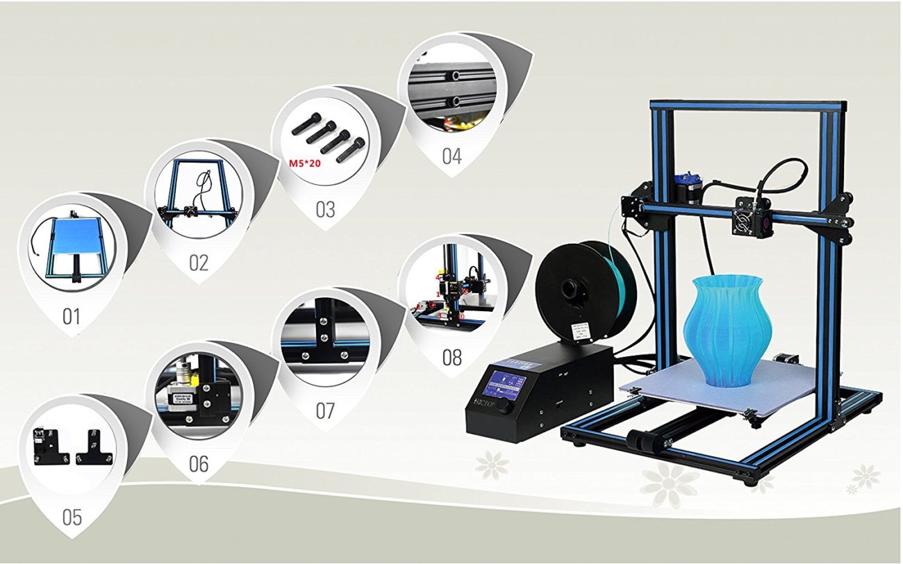HICTOP Creality CR-10 3D Printer Prusa I3 DIY Kit