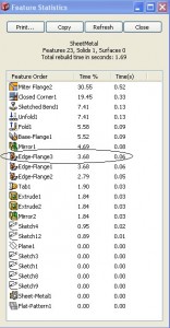Solidworks Statistics for Performance