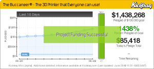 The BuccaneerÂ® - The 3D Printer that Everyone can use! -- Kicktraq Mini