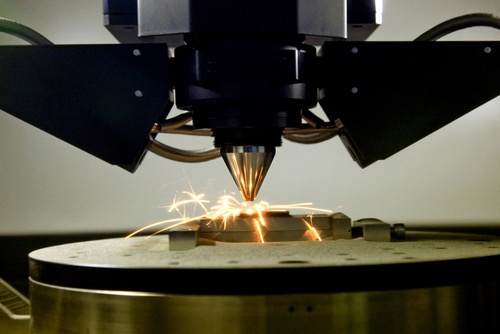 3d printer in action metal