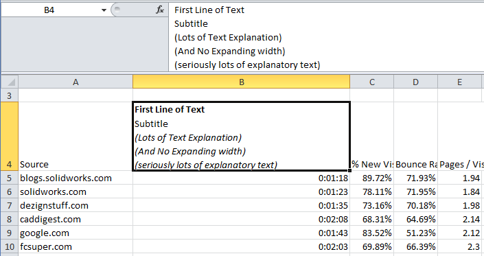how to make something go to next line in excel cell